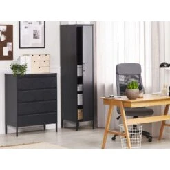 Beliani Kantoorkast MATANA - Zwart Staal -RoomStyle Verkoopwinkel 02e4cf88d2ea4d098aaa5cf583e24e0e