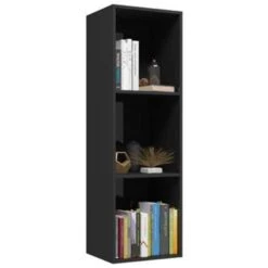VidaXL Boekenkast/tv-meubel 36x30x114 Cm Bewerkt Hout Hoogglans Zwart -RoomStyle Verkoopwinkel 05faaa31c7eb45d2a53941886fbc620e