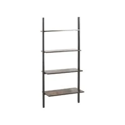 Beliani Ladderkast VILSECK - Donkere Houtkleur Vezelplaat