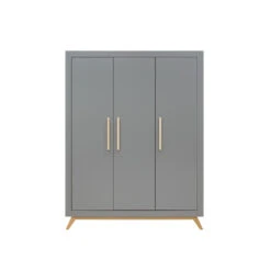 Bopita Fenna 3-deurskast - Grijs/Naturel