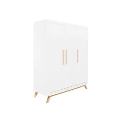 Bopita Fenna 3-deurskast - Wit/Naturel -RoomStyle Verkoopwinkel 1000006484 0102