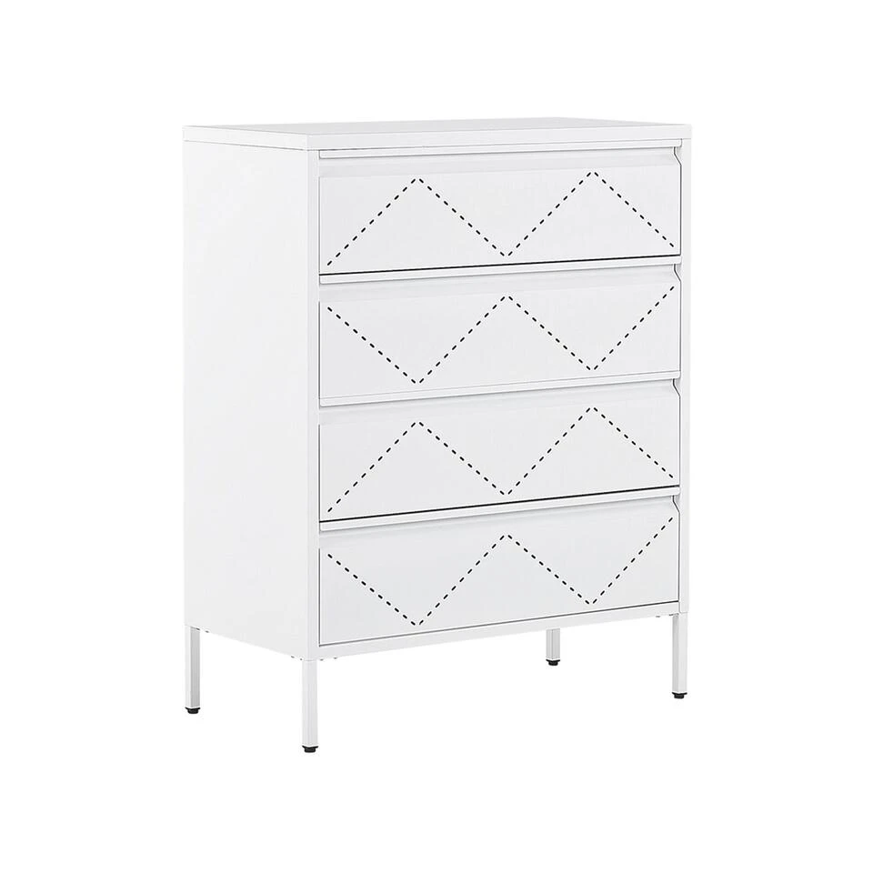 Beliani Kantoorkast MATANA - Wit Staal 3 Beliani Kantoorkast MATANA - Wit Staal