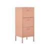 Beliani Kantoorkast WOSTOK - Roze Staal -RoomStyle Verkoopwinkel 1000018283