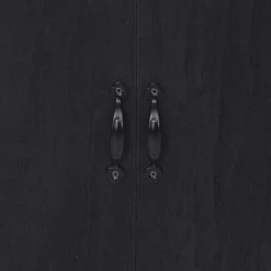 VidaXL Bijzetkast 60x30x75 Cm Paulowniahout Zwart -RoomStyle Verkoopwinkel 1000026913 0101