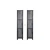 WOOOD Cas Lockerkast 3-Deurs - Metaal - Zwart - Set Van 2 -RoomStyle Verkoopwinkel 1000027294