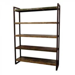 Giga Meubel Boekenkast Industrieel Open - Zwart - 40x150x200