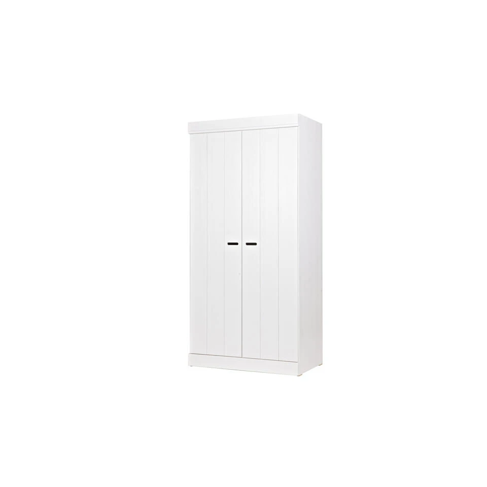 WOOOD Connect Kast 2-Deurs - Grenen - Wit - 195x94x53 5 WOOOD Connect Kast 2-Deurs - Grenen - Wit - 195x94x53 - Afbeelding 3