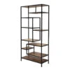 Industriële Boekenkast Phyllon Metaal Met Hout 42x92x193 Cm Mangohout -RoomStyle Verkoopwinkel 1000042291