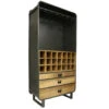 Industriële Wijnkast Yecla 200x100 - 45x100x200 Cm - Mangohout - Bruin -RoomStyle Verkoopwinkel 1000042292