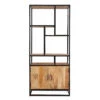 Industriële Boekenkast Legacy - 35x84x188 Cm - Mangohout - Bruin -RoomStyle Verkoopwinkel 1000042298