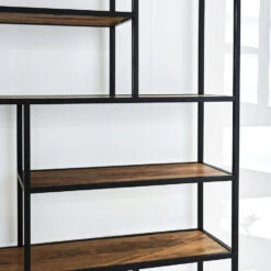 Industriële Boekenkast Sparrow Mangohout 120x188 35x120x188 Cm Mangohout -RoomStyle Verkoopwinkel 1000042303 0103
