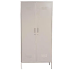 Giga Meubel Kledingkast Metaal Taupe - Locker Kast - 85x50x183cm