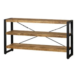 Boekenkast Minneapolis 150cm Laag - Mangohout - Bruin - Rechthoekig 9 Boekenkast Minneapolis 150cm Laag - Mangohout - Bruin - Rechthoekig -RoomStyle Verkoopwinkel 1000054108 0103