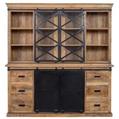 Buffetkast Denver 190cm - Mangohout - Bruin - Rechthoekig -RoomStyle Verkoopwinkel 1000054487 0102