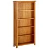 VidaXL Boekenkast Met 5 Schappen 70x22x140 Cm Massief Eikenhout -RoomStyle Verkoopwinkel 1000055924
