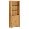 VidaXL Boekenkast Met 2 Deuren 70x30x180 Cm Massief Eikenhout 2 VidaXL Boekenkast Met 2 Deuren 70x30x180 Cm Massief Eikenhout -RoomStyle Verkoopwinkel 1000055930