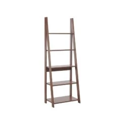 Beliani Ladderkast WILTON - Donkere Houtkleur Vezelplaat