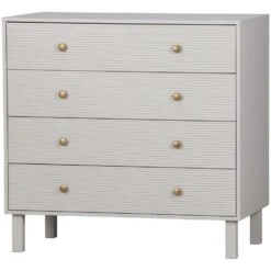 WOOOD Madu Ladekast - Grenen - Wolkengrijs - 91x94x52