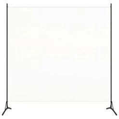 VidaXL Kamerscherm Met 1 Paneel 175x180 Cm Crèmewit