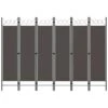 VidaXL Kamerscherm Met 6 Panelen 240x180 Cm Antraciet