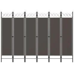 VidaXL Kamerscherm Met 6 Panelen 240x180 Cm Antraciet