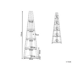 Beliani Boekenkast MOBILE SOLO - Lichte Houtkleur Vezelplaat -RoomStyle Verkoopwinkel 1000059693 0102