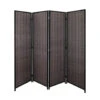 LW Collection Kamerscherm 4 Panelen Bamboe 170x160cm - Paravent - Scheidingswand -RoomStyle Verkoopwinkel 1000061455