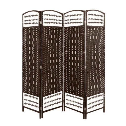 LW Collection Kamerscherm 4 Panelen Donkerbruin 170x160cm - Paravent - Scheiding 5 LW Collection Kamerscherm 4 Panelen Donkerbruin 170x160cm - Paravent - Scheiding -RoomStyle Verkoopwinkel 1000061474