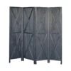 LW Collection Kamerscherm 4 Panelen Zwart 170X160CM - Paravent - Scheidingswand -RoomStyle Verkoopwinkel 1000061481