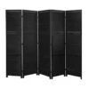 LW Collection Kamerscherm 5 Panelen Zwart Hout 170X200CM - Paravent - Scheidings -RoomStyle Verkoopwinkel 1000061488
