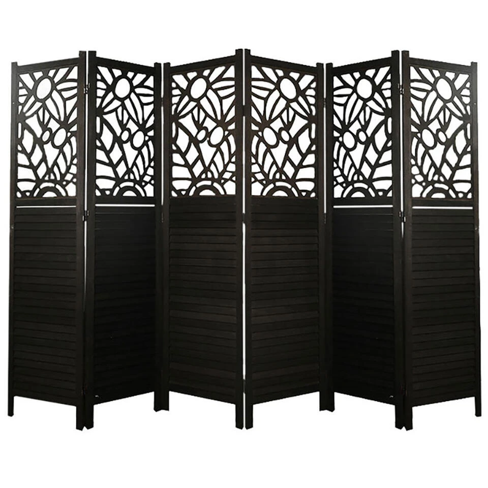 LW Collection Kamerscherm 6 Panelen Zwart 170X240CM - Paravent - Scheidingswand 3 LW Collection Kamerscherm 6 Panelen Zwart 170X240CM - Paravent - Scheidingswand