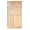 Hioshop Kledingkast Leovra Hout - Natuur 1 Hioshop Kledingkast Leovra Hout - Natuur -RoomStyle Verkoopwinkel 1000062674
