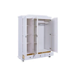 Hioshop Kledingkast Kapco Hout - Wit 9 Hioshop Kledingkast Kapco Hout - Wit -RoomStyle Verkoopwinkel 1000062703 0103