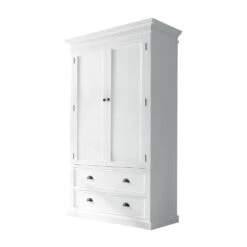 Hioshop Kledingkast Halifax Mdf - Wit