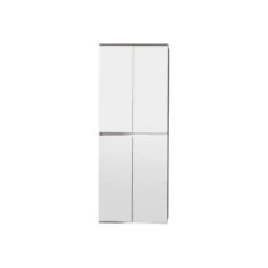 Hioshop Kledingkast Minor Mdf - 4 Deuren - Wit