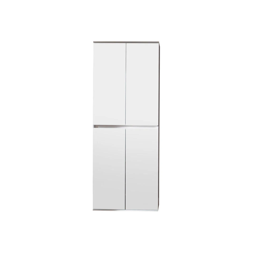 Hioshop Kledingkast Minor Mdf - 4 Deuren - Wit 3 Hioshop Kledingkast Minor Mdf - 4 Deuren - Wit
