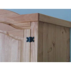 Hioshop Kledingkast New Mexico 4-deurs - Naturel -RoomStyle Verkoopwinkel 1000064471 0102