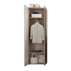 Hioshop Kledingkast Seto Mdf - 2 Deurs - Eiken 7 Hioshop Kledingkast Seto Mdf - 2 Deurs - Eiken -RoomStyle Verkoopwinkel 1000064474 0101