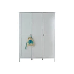 Hioshop Kledingkast Ory Mdf - 3 Deurs - Wit