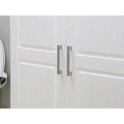 Hioshop Kledingkast Oslo Hout - 4 Deurs - Wit -RoomStyle Verkoopwinkel 1000064477 0110