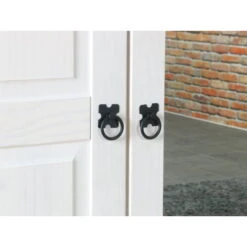 Hioshop Kledingkast New Mexico 4-deurs - Wit -RoomStyle Verkoopwinkel 1000064480 0102