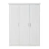 Hioshop Kledingkast Oslo Hout - 3 Deurs Wit -RoomStyle Verkoopwinkel 1000064497