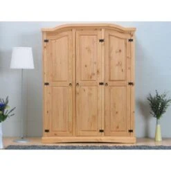 Hioshop Kledingkast New Mexico 3-deurs - Wit 8 Hioshop Kledingkast New Mexico 3-deurs - Wit -RoomStyle Verkoopwinkel 1000064498 0110