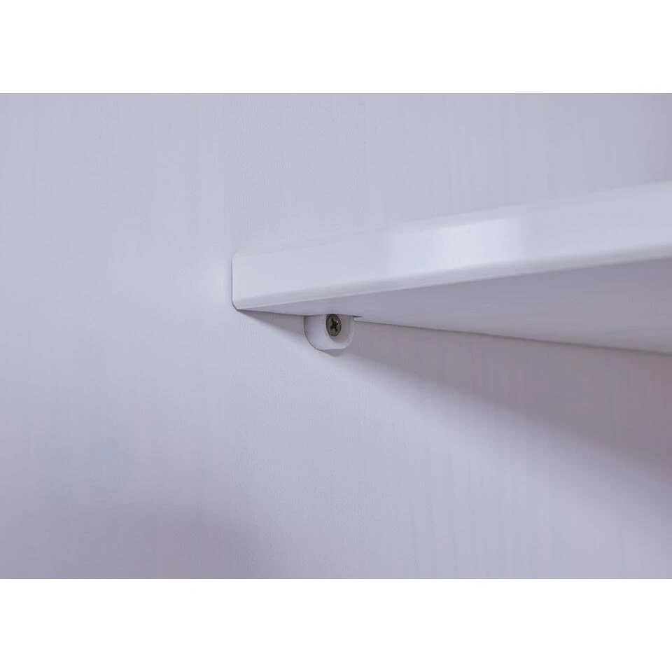 Hioshop Kledingkast Reusal Hout - 2 Deurs - Grijs 6 Hioshop Kledingkast Reusal Hout - 2 Deurs - Grijs - Afbeelding 4