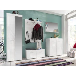 Hioshop Kledingkast Amira Mdf - Wit -RoomStyle Verkoopwinkel 1000064518 0111