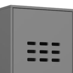 Hioshop Kledingkast Loke Hout - Grijs -RoomStyle Verkoopwinkel 1000064529 0111