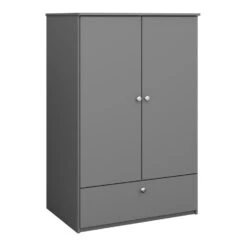 Hioshop Kledingkast Molly,Oscar Kids - 2 Deuren - Grijs