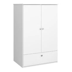 Hioshop Kledingkast Molly,Oscar Kids - 2 Deuren - Wit