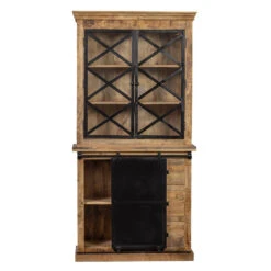 Buffetkast Denver 100cm Met Deurtjes - Mangohout - Bruin - Rechthoekig -RoomStyle Verkoopwinkel 1000064632 0102