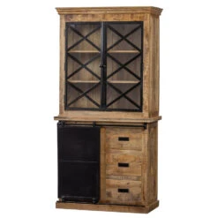 Buffetkast Denver 100cm Met Deurtjes - Mangohout - Bruin - Rechthoekig -RoomStyle Verkoopwinkel 1000064632 0103